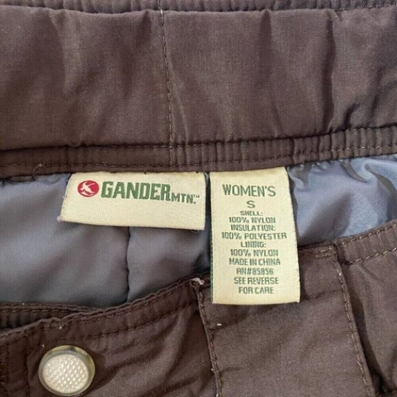 Gander Mountain Ski Pants Womens Small Brown Pockets Lined Outdoors Snowboarding - Picture 12 of 14